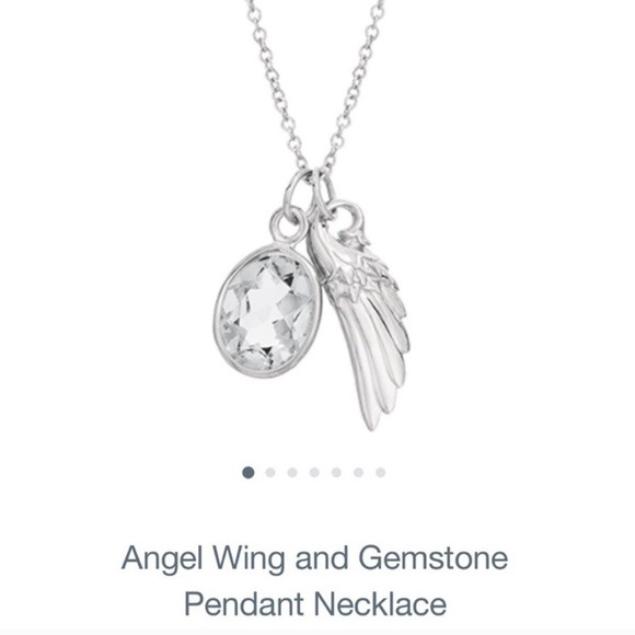 NWT Sterling Silver & Crystal Quartz Necklace - Picture 1 of 12